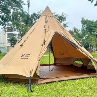 LỀU MÔNG CỔ GLAMPING 8-12 NGƯỜI (4*4M) D- TEND ADVENTURE GLAMPING