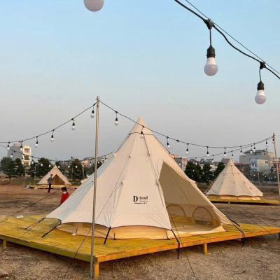 LỀU MÔNG CỔ GLAMPING 8-12 NGƯỜI (4*4M) D- TEND ADVENTURE GLAMPING (khung sắt)